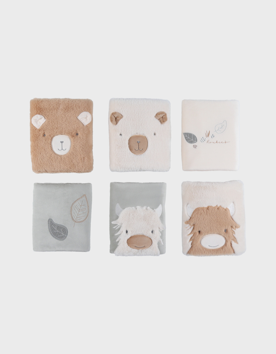 Set of 6 rail guards for baby beds and playpens - Fluffy, Orso & Lily