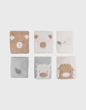 Set of 6 rail guards for baby beds and playpens - Fluffy, Orso & Lily
