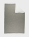 Deken 100x140cm in mousseline en sherpa kaki
