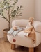 My first Fluffy blanket in Veloudoux® beige ecru
