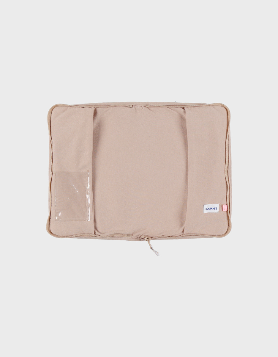 Camel faux fur health book cover - Lily
