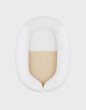 Ecru organic muslin embroidered cocoon – Fluffy Orso Lily

