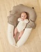 Ecru organic muslin embroidered cocoon – Fluffy Orso Lily
