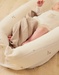 Ecru organic muslin embroidered cocoon – Fluffy Orso Lily

