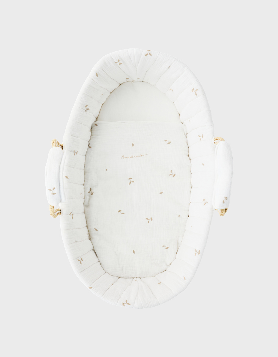 White muslin Moses basket – Orso
