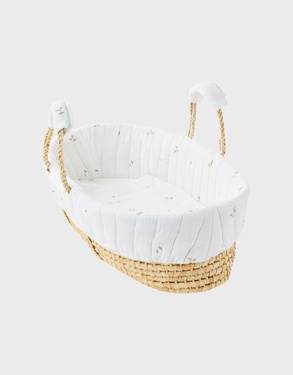 White muslin Moses basket – Orso
