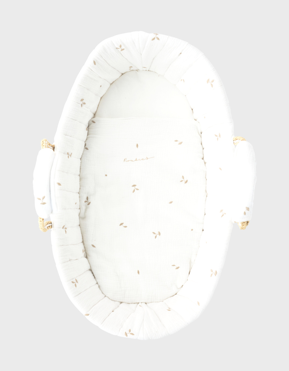 White muslin Moses basket – Orso
