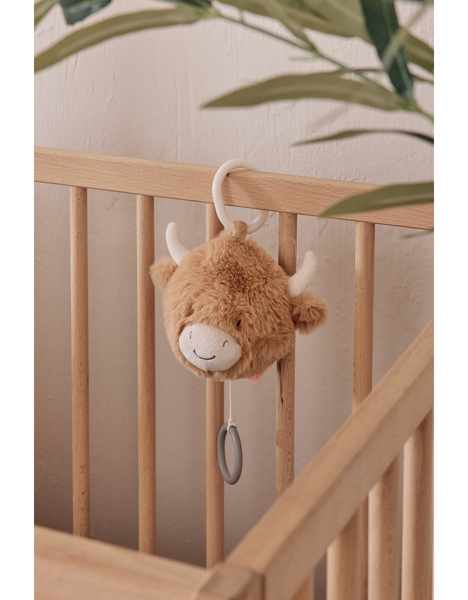 Peluche musicale Fluffy en Veloudoux® beige