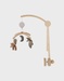 Musical mobile with wooden arm – Orso & Fluffy
