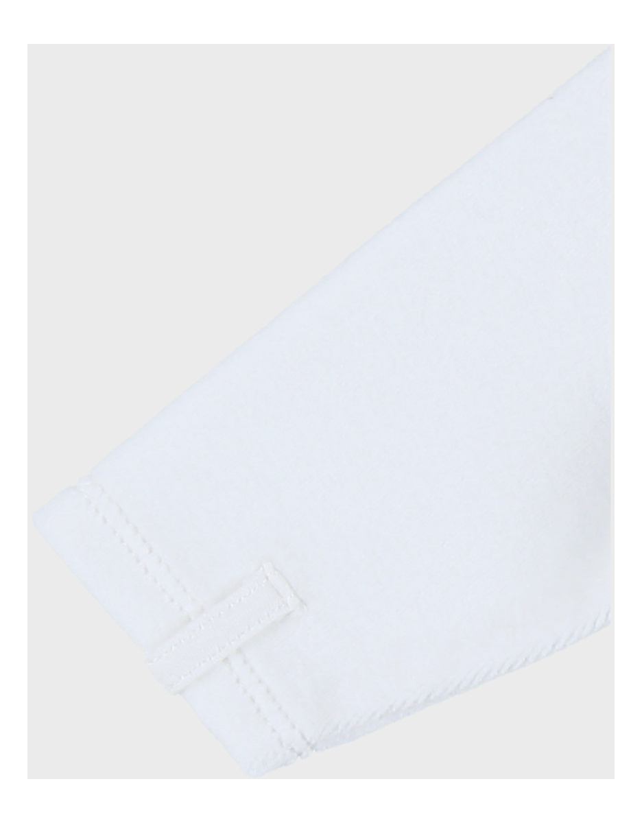 White velour sleepsuit with embroidery – Fluffy
