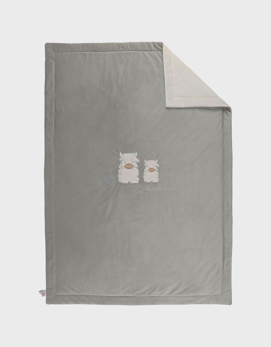 Kaki Veloudoux® blanket 100x140cm – Fluffy
