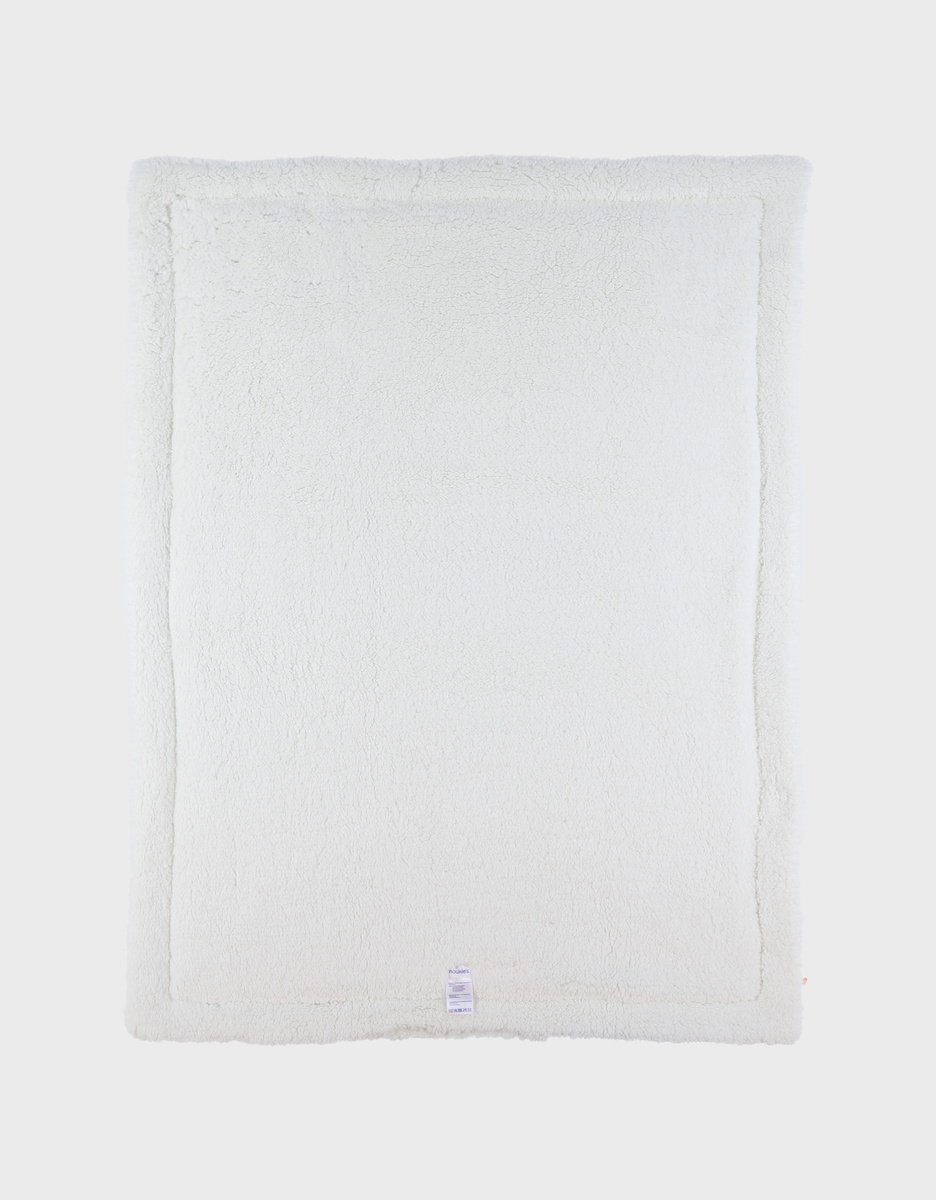 75x100cm muslin and sherpa blanket – khaki
