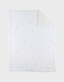 75x100cm muslin and sherpa blanket in ecru
