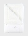 75x100cm muslin and sherpa blanket in ecru
