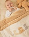 Beige and white Veloudoux® blanket 75x100cm – Fluffy, Orso & Lily