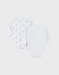 Set of 2 wrap bodysuits in organic jersey cotton
