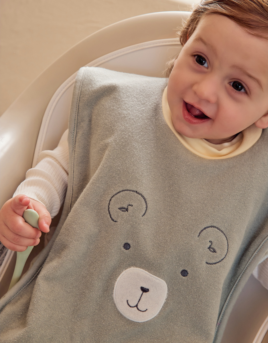Funny terry bib – Orso & Fluffy
