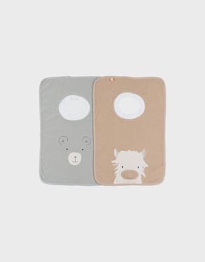 Funny terry bib – Orso & Fluffy
