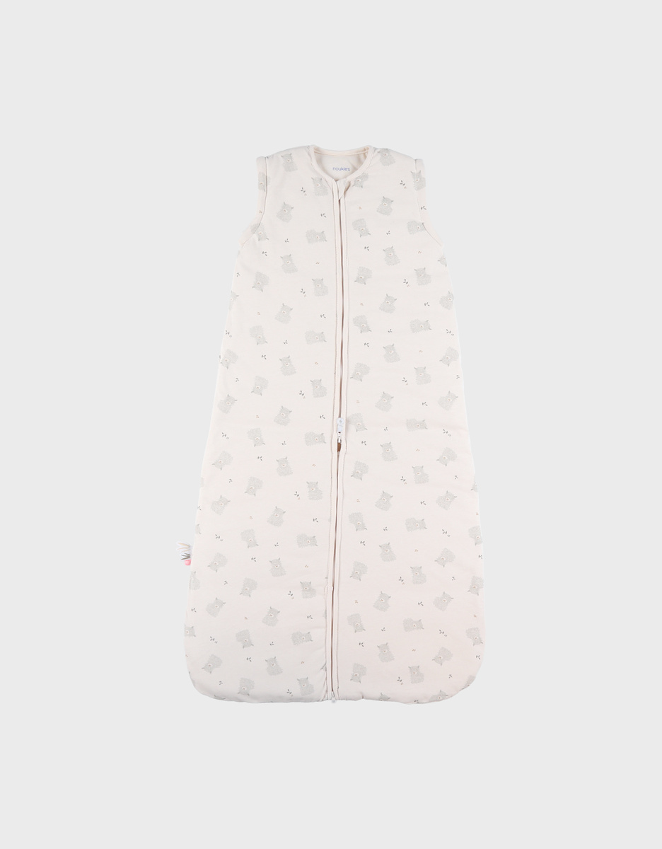 100cm sleeping bag with removable sleeves in jersey

