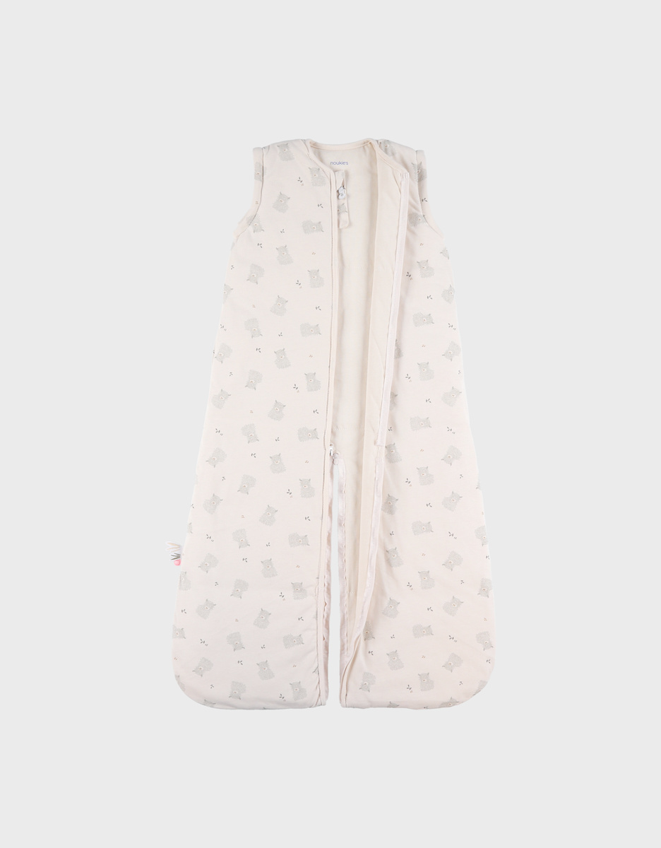100cm sleeping bag with removable sleeves in jersey
