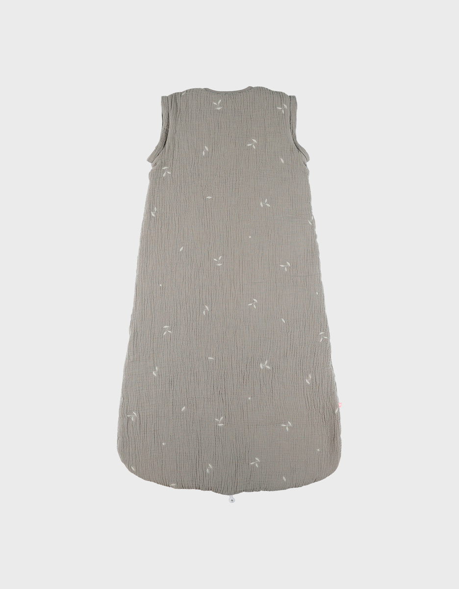 100cm quilted muslin sleeping bag with embroidery
