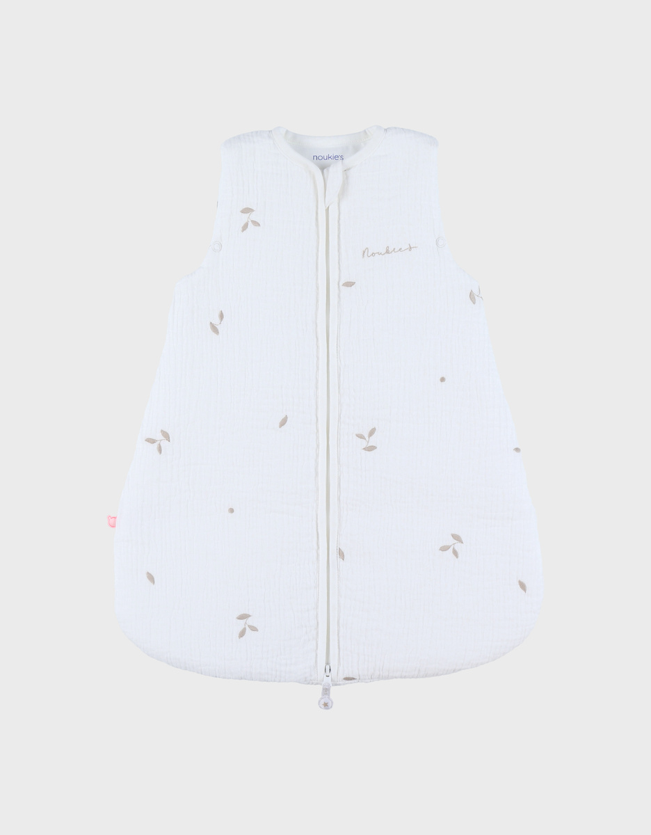 50cm quilted muslin sleeping bag with embroidery