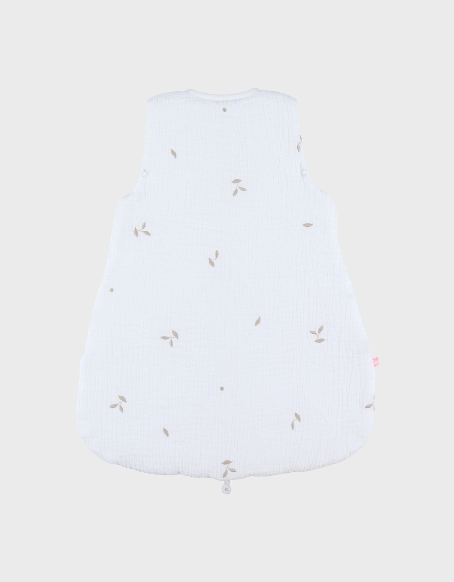 50cm quilted muslin sleeping bag with embroidery