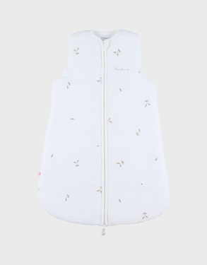 70cm quilted muslin sleeping bag with embroidery
