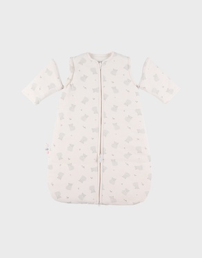 70cm sleeping bag with removable sleeves in jersey
