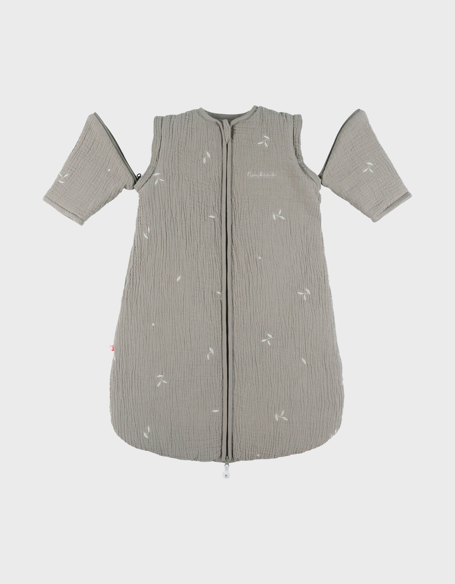 70cm quilted muslin sleeping bag with embroidery
