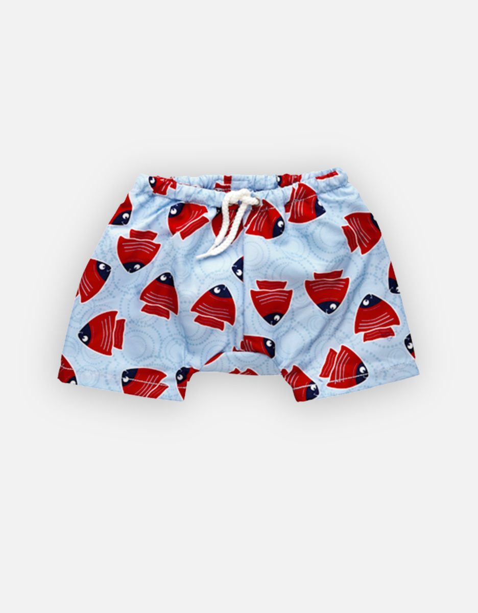 Fishy Red Swimshorts Double Protection