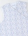 90 cm jersey slaapzak met bloemetjes, ecru/lichtblauw