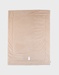 Couverture brodée écrue 75x100 cm en Veloudoux®