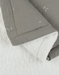 Deken 100x140cm in mousseline en sherpa kaki

