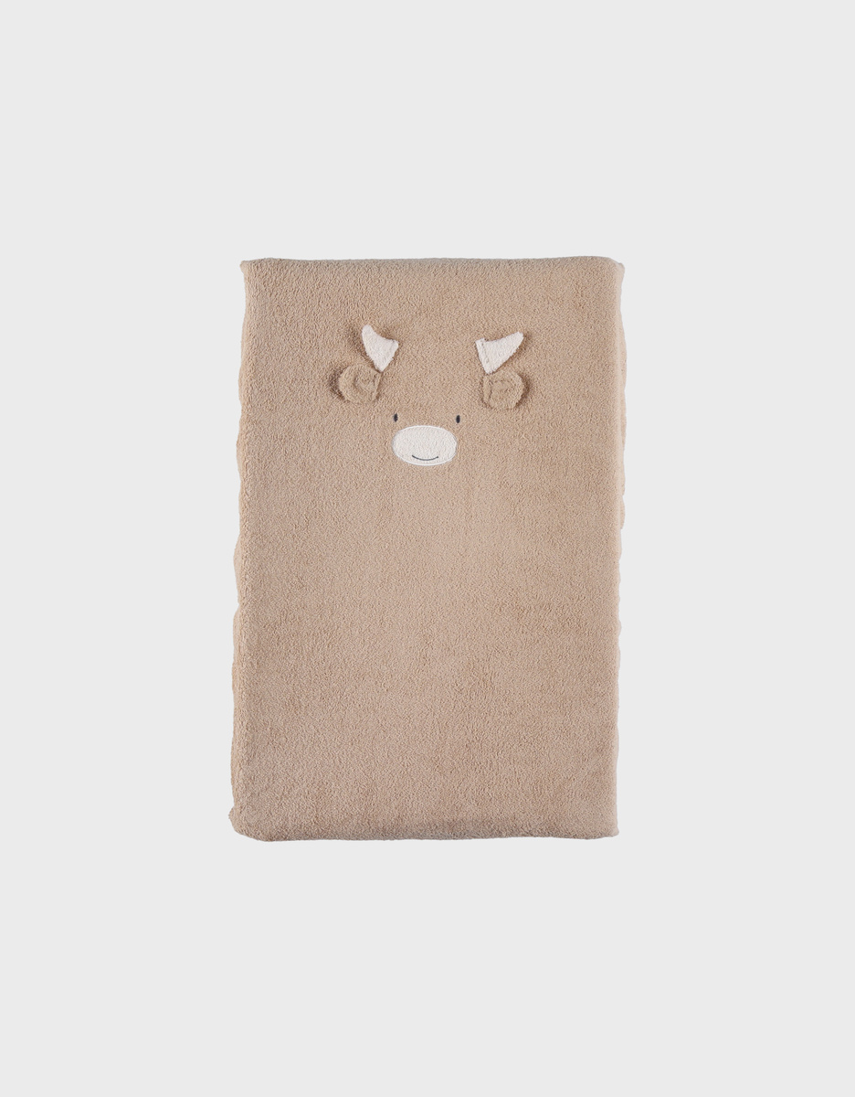Verschoonkussen met beige badstof hoes – Fluffy
