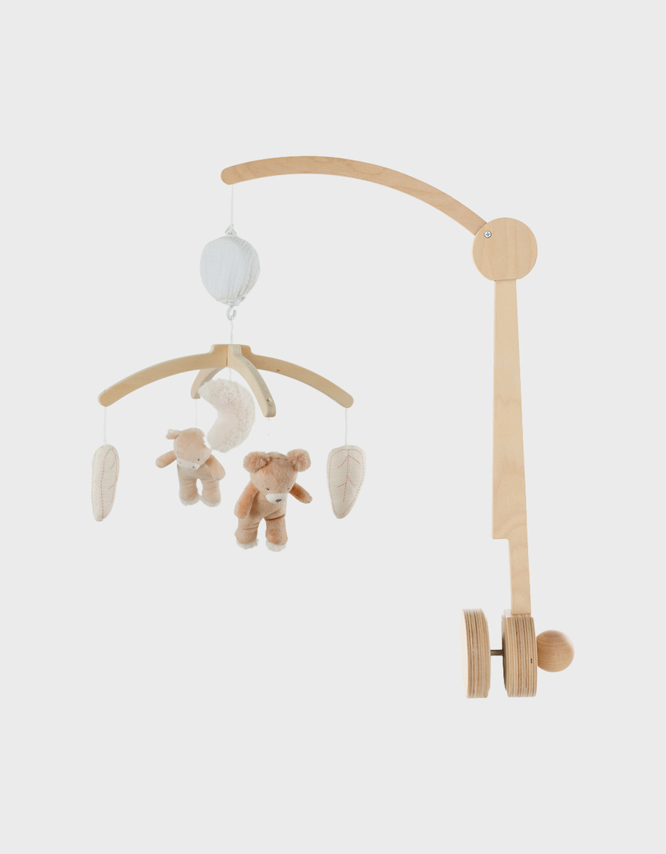 Mobile musical avec bras en bois – Lily & Fluffy