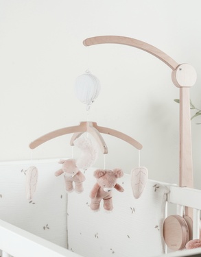 Muziekmobiel met houten arm – Lily & Fluffy