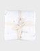 75x100cm muslin and sherpa blanket in ecru
