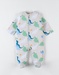 Jersey 1-delige pyjama met dinosaurussenprint, beige