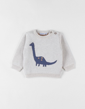 Knitted jumper, dino