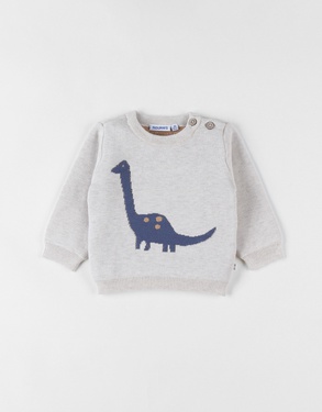 Pull en tricot, dino