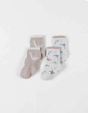 Set de 2 paires de chaussettes en tricot