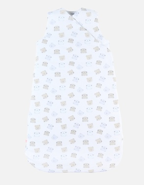 Organic jersey 90cm sleeping bag, off-white/greige