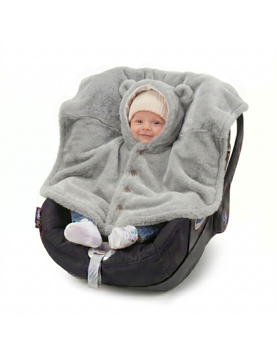 Poncho bébé, Groloudoux® ultra doux