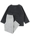 2 Pcs pajamas Graphic Velvet Grey