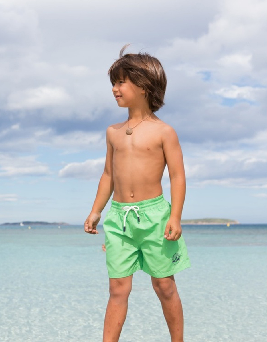 Green store swim trunks