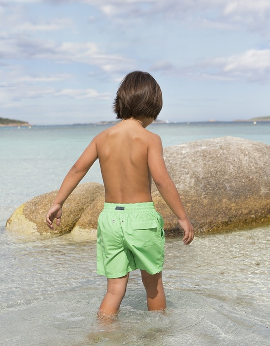 Graphic Boy Green Bathing Trunks