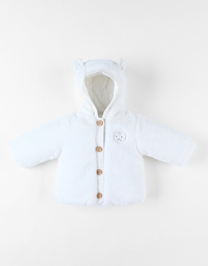 Groloudoux® hooded jacket, off-white