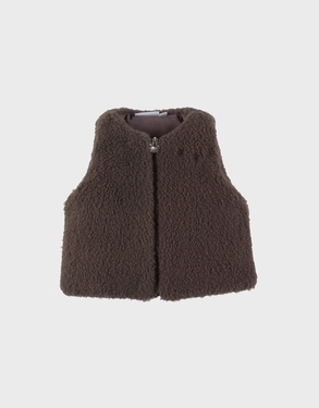 Chocolate bodywarmer in Groloudoux®
