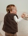Chocoladekleurige bodywarmer in Groloudoux®
